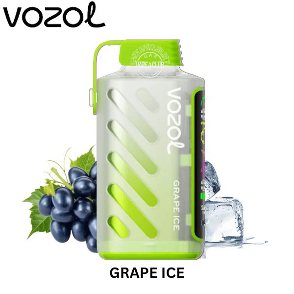 VOZOL GEAR POWER - 12000-20000 Puffs, GRAPE ICE| Puff Jetable Éco & Puissant - 20000