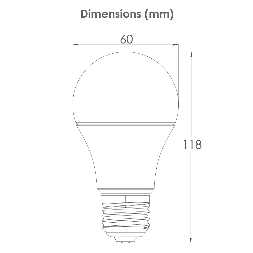 Lampe 12W 180-260V AC LED SMD E27 - 