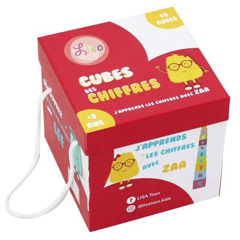 Cube des Chiffres éducatif d'apprentissage - 