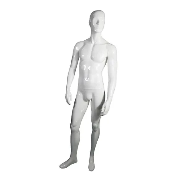 Mannequin Homme Stylisé Blanc/Noir - AliceBlue