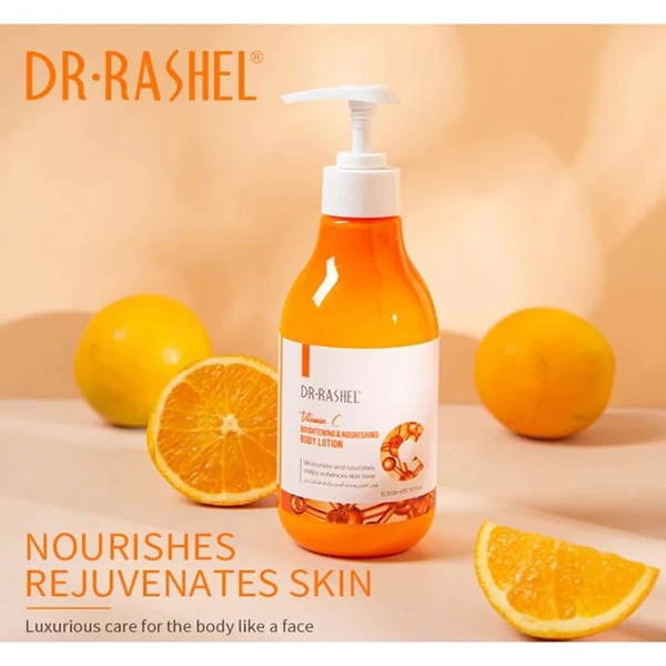 Dr Rashell Lotion Corps Éclat & Nourrit à la Vitamine C - 300 ml - 