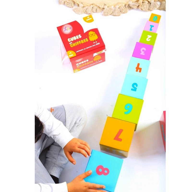 Cube des Chiffres éducatif d'apprentissage - 